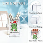 QYUVK It's Fine I'm Fine Everything Is Acrylic Makeup Brush Pencil Holder Cup, Funny Cat Pen Holder Gifts For Friends HR Nurse, Christmas Office Gifts for Women Coworker, Pencil Cup for Desk