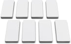 Attractivia Dry Erase Magnetic Labels 2.8 x 1.2 in, Dry Erase Magnets, 60-Pack, White Erasable Write-On All-Purpose Labels, for Office, Education, Home, Whiteboard, Magnetic Name Tags