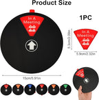 Ryetvok Office Door Sign, 6-In-1 Rotating Status Indicator (In A Meeting/Please Knock/Out Of Office/Back Soon/Working RemotelyDo Not Disturb/) Door Decor For Home Conference Room Workspace