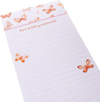 Graphique Butterfly Magnetic Notepad | 100 Tear-Away Sheets | Grocery, Shopping, To-Do List | Magnetic Writing Pad for Fridge, Kitchen, Office | Lined Paper | Great Gift | 4” x 9.25”