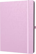 ONAVIA A5 Lined Journal Notebook, 7mm College Ruled Notepad, Journaling for Writing, Work, School, Travel and Note Taking, Hardcover 160 Pages (80 Sheets) 5.79 x 8.3 inches (Pink)
