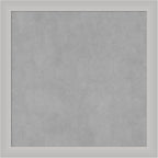 Amanti Art Silver Framed Magnetic Board 23x23 Medium Vision Board for use with Magnets, 100% Metal Sheet to Display Items as Office Decor or for Home Organization in mudroom, Kitchen or Kids Room