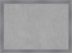 Amanti Art Grey Framed Magnetic Board 22x30 Medium Vision Board for use with Magnets, 100% Metal Sheet to Display Items as Office Decor or for Home Organization in mudroom, Kitchen or Kids Room