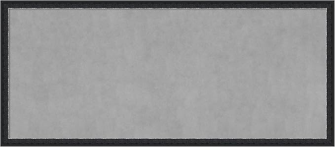 Amanti Art Black Framed Magnetic Board 22x50 Oversize Vision Board for use with Magnets, 100% Metal Sheet to Display Items as Office Decor or for Home Organization in mudroom, Kitchen or Kids Room