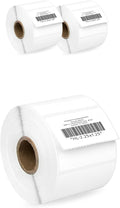 HOUSELABELS 2.25" x 1.25" Address Labels on 1" Core Compatible with Zebra and Rollo Printers, 3 Rolls / 1,000 Labels per Roll