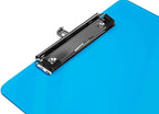 Plastic Clipboards with Low Profile Clip (Set of 12) - 12.5 x 9 Inch Multi Color, Holds 100 Sheets