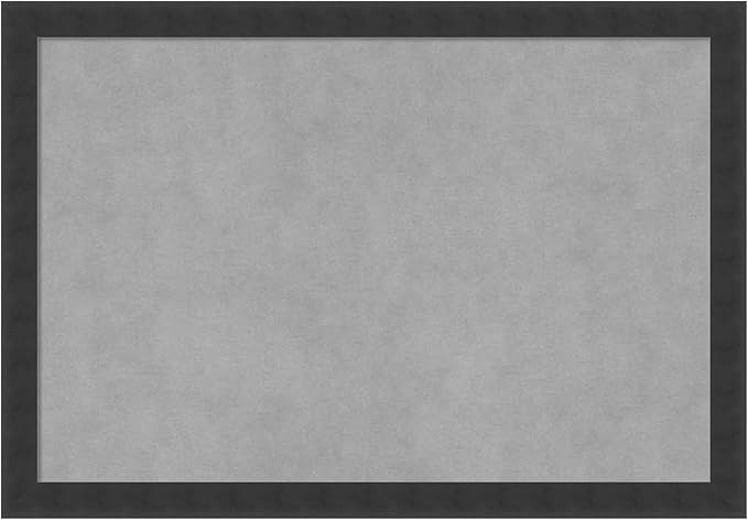 Amanti Art Black Framed Magnetic Board 18x26 Medium Vision Board for use with Magnets, 100% Metal Sheet to Display Items as Office Decor or for Home Organization in mudroom, Kitchen or Kids Room