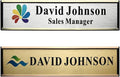 SINKAA Personalized Name Plate for Door or Wall, 2 x 8 inch Custom Office Aluminum Door or Wall Name Plates with Logo Image or Texts, Office Appreciation Gifts for Coworkers Boss Teacher, Employee