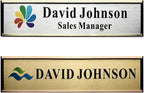 SINKAA Personalized Name Plate for Door or Wall, 2 x 8 inch Custom Office Aluminum Door or Wall Name Plates with Logo Image or Texts, Office Appreciation Gifts for Coworkers Boss Teacher, Employee