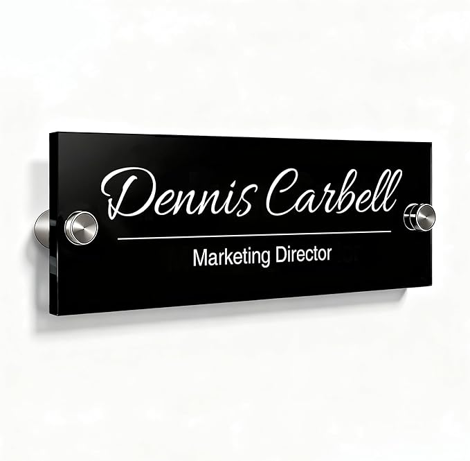 Personalized Office Wall Name Plate Sign Custom Door Name Plate Office Gifts Executive Sign Wall Plate Business Sign