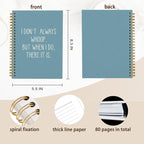 hold fizz Funny Office Notebooks for Work, Sarcastic Gifts, I Don't Always Whoop Sign, Office Desk Accessories, Funny Journal, Office Supplies for Desk, Blue Spiral Notebook 5.5 x 8.3