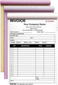 Custom Invoice Book in 3-Part /2-Part Receipt Book with Carbon Copies Personalized Carbonless Service Invoice Form Books Sales Order Book with Company Name Logo Address,E-Invoice Book