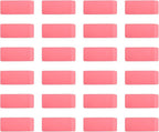 Amazon Basics Rectangular Eraser, 24 Count, Pink