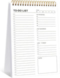 To Do List Notepad, 120 Pages 6.7x9.8" to Do List Notebook Undated Daily Planner Notepad with Task Checklist Home Office School Supplies