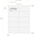 2"×4" Shipping Labels 1000 Labels Sticker Paper for Laser/Ink Jet Printer mailing Labels 8.5"×11" White 10 per Sheet