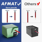 AFMAT Electric Pencil Sharpener for 6-8mm Pencils, Heavy Duty Pencil Sharpener, Fast Sharpen in 3-5s, 3 Sharpness Setting, 10,000+ Sharpenings for Classroom, School, Home, PS108