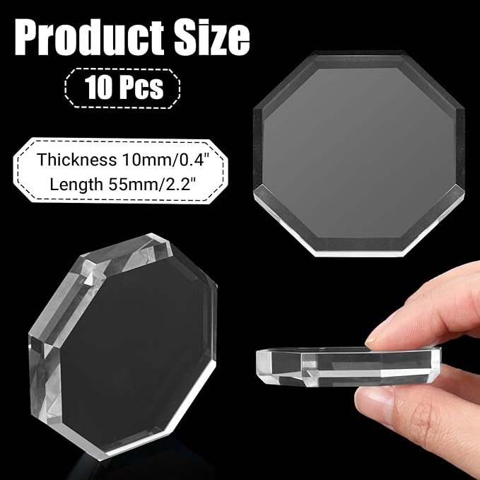 10 Pcs Glass Fabric Sewing Weights, Glass Pattern Weights for Sewing or Cutting Paper Weights Cloth Dressmaking Pattern Making and Sample Cutting Weights