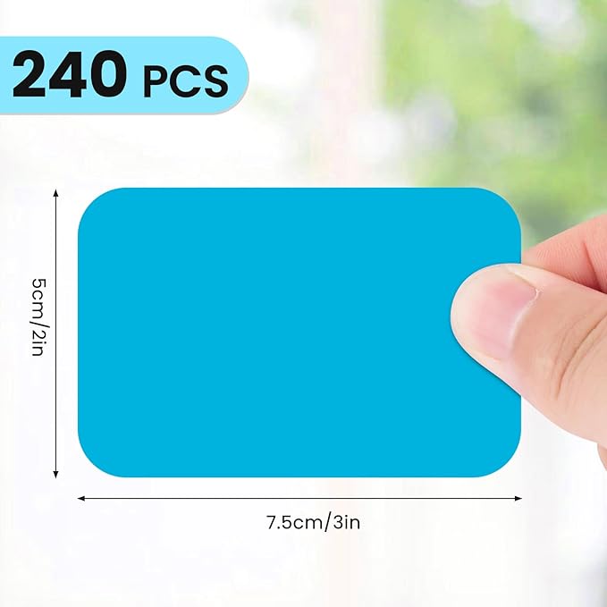 Name Tags,240 Pcs Name Tag Stickers for Classroom 2"x 3"Waterproof Name Labels for Locker&Water Bottles Adhesive Labels for Preschool,Classroom,Teacher,Party,& Home Decor (Multicolor)