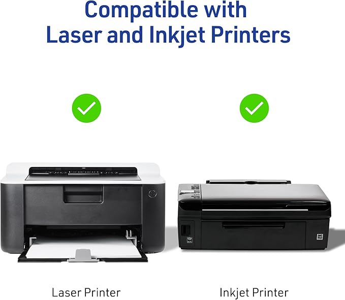 Avery Easy Peel Printable Address Labels with Sure Feed, 1" x 2-5/8" Customizable Stickers, White, 300 Blank Mailing Labels, Great for Mailing, Shipping, and More (18160)