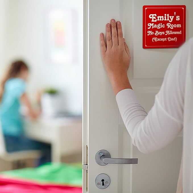 Custom Office Door Signs - Personalized Name Plates for Doors - Professional Office Signs - Square