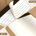 Nichela 5" x 8" Note Pads 6 Pack of Legal Pads Narrow Ruled Notepad with Perforated Notepads 30 Sheets Small Writing Pads 21lb Legal Pad Quality Paper Ideal for Home, Office, or School Use