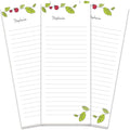 Current Ladybugs Personalized Notepads – Set of 3, 50-Sheet Lined Paper Pads, Memo Pad, Shopping List, To-Do Notes, Office Organizer