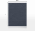 LUXPaper 8.5" x 11" Cardstock | Letter Size | Nautical Blue Linen | 100lb. Cover | 500 Qty