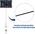 MRI Technologist Badge Reel | Retractable ID Card Badge Holder | Name Tag Medical Work Badge Clip for RN LPN CNA MA ER Night Shift Nurse Nursing Student Doctor | Nurse Gifts | Acrylic｜Alligator Clip