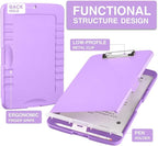 Sooez Clipboards with Storage, High Capacity Clip Boards 8.5x11 with Storage, Heavy Duty Nursing Clipboard Folder, Plastic Clipboard with Pen Holder for Women Teachers Work, School & Office Supplies