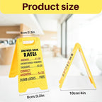 Funny Office Desk Accessories,Office Cubicle Decor,Answer Decor,Phone Holder Mirror Acrylic Table Signs，Rates Team Gag Gifts for Coworker Teammate Employees Leader Boss Day(Answer Desk Rates)1
