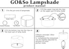 GO&SO Black Velvet Lamp Shades Set of 2 Medium Drum Lampshades -13" Top x 13" Bottom x 10" High(Spider) Traditional Fabric Lamp Shade for Table Lamps - Replacement Lampshade - Assembly Required