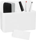 LGCLGY White Magnetic Pencil Cup, White Locker Organizer, Pencil Storage Cup with Strong Magnet, Marker/Pen Basket for Whiteboard, Refrigerator, Locker Accessories, School and Office Supplies