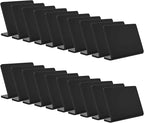 20 Pack Acrylic Mini Chalkboard Sign for Food, AITEE Black Mini Tabletop Chalkboard Signs, Small Buffet Chalkboards Signs for Bakery, Birthday Parties, Message Board Signs, Buffet, Weddings and Retail