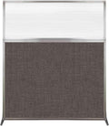 Versare Hush Screen Portable Room Divider | Workstation Wall Divider | Freestanding Privacy Hush Panels | Clear Fluted Windows | Fabric Office Divider Screen | Great for Room Separation