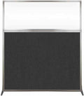 Versare Hush Screen Portable Room Divider | Workstation Wall Divider | Freestanding Privacy Hush Panels | Clear Windows | Fabric Office Divider Screen | Great for Room Separation