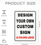 Custom Metal Personalized Signs With Photo Text Logo - Wall Decorative House Signs For Business & Home
