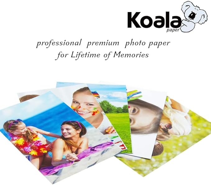 Koala Ultra Premium Photo Paper 13x19 In Glossy Photo Printer Paper for Inkjet Printer Water Resistant 50 Sheets 72lb