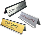Personalised Double Side Counter Top Sign for Reception Desk Lobby Counter Waiting Room 2"x10"