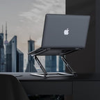 VIGLT Laptop Stand for Desk, Adjustable Laptop Stand Holder Portable Laptop Riser with Multi-Angle Height Adjustable Computer Stand for MacBook Air/Pro and More Notebooks 10-17.3"-Black