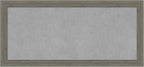 Amanti Art Grey Framed Magnetic Board 25x53 Oversize Vision Board for use with Magnets, 100% Metal Sheet to Display Items as Office Decor or for Home Organization in mudroom, Kitchen or Kids Room
