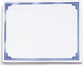 PaperDirect Blue on White Classic Specialty Certificates, 8½ x11, Foil Accents, 50 Count, Certificates And Awards Paper, For School, Work, Diplomas & Award Certificates