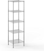 Regal Altair 21" Deep x 24" Wide x 86" Height Wire Shelving Kit | 5-Tier | NSF Commercial Storage Rack Unit