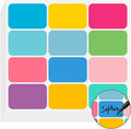 Name Tags,240 Pcs Name Tag Stickers for Classroom 2"x 3"Waterproof Name Labels for Locker&Water Bottles Adhesive Labels for Preschool,Classroom,Teacher,Party,& Home Decor (Multicolor)