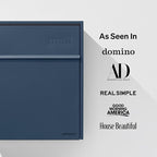 Wall Mount Mailbox - Large, Anti-Theft Locking Mailbox, Weatherproof Mailboxes for Outside The House, 18.5" H x 15" L x 7.5" D (Navy)