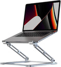 VIGLT Laptop Stand for Desk, Adjustable Laptop Stand Holder Portable Laptop Riser with Multi-Angle Height Adjustable Computer Stand for MacBook Air/Pro and More Notebooks 10-17.3"-Silver