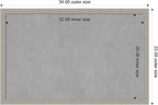 Amanti Art Grey Framed Magnetic Board 22x34 Large Vision Board for use with Magnets, 100% Metal Sheet to Display Items as Office Decor or for Home Organization in mudroom, Kitchen or Kids Room
