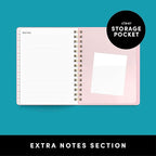 PAPERAGE 2026 Weekly & Monthly Planner, 12 Months (January 2026 - December 2026), 6.6 in x 8.1 in, Spiral Bound 2026 Planner with Weekly, Monthly & Yearly Views, Note Pages & Inner Pocket – Sage Green