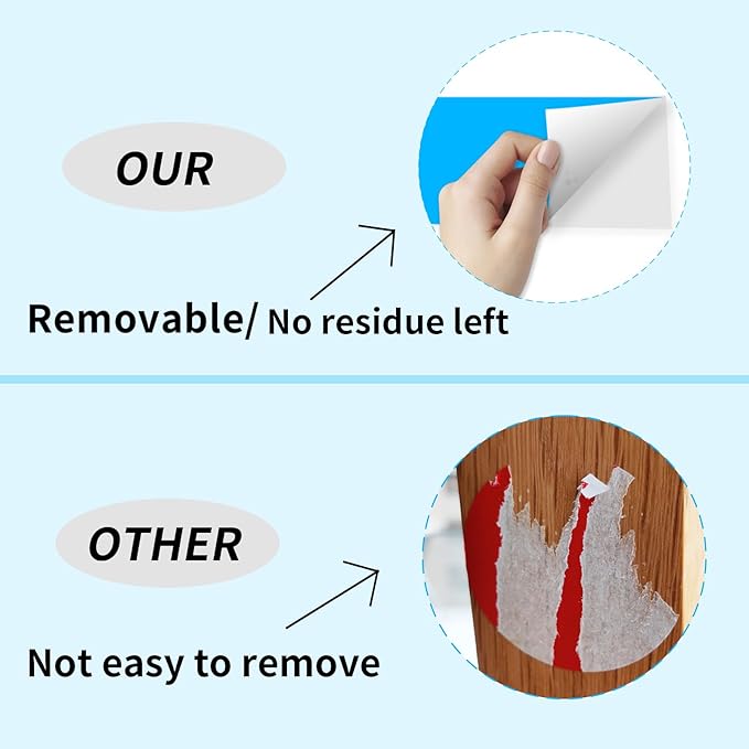 STARLIBOO 3"X5" Rectangle Colored Labels, Removable Moving Labels for Boxes, Permanent Warehouse Moving Stickers Square Label (250Labels, Blue)
