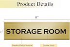 Custom Office Engraved Name Plate for Door or Wall Sign, Personalized Door Name Plate for Office with Adhesive, Laser Engraving, 10 Colors Available, 3 Styles (2" x 8")