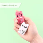 Tamaki 6 Pack Erasers for Kids, Cute Erasers with Cover and Roller, Pencil Rubber Eraser for Party Favors Gift Supplies (Model B)